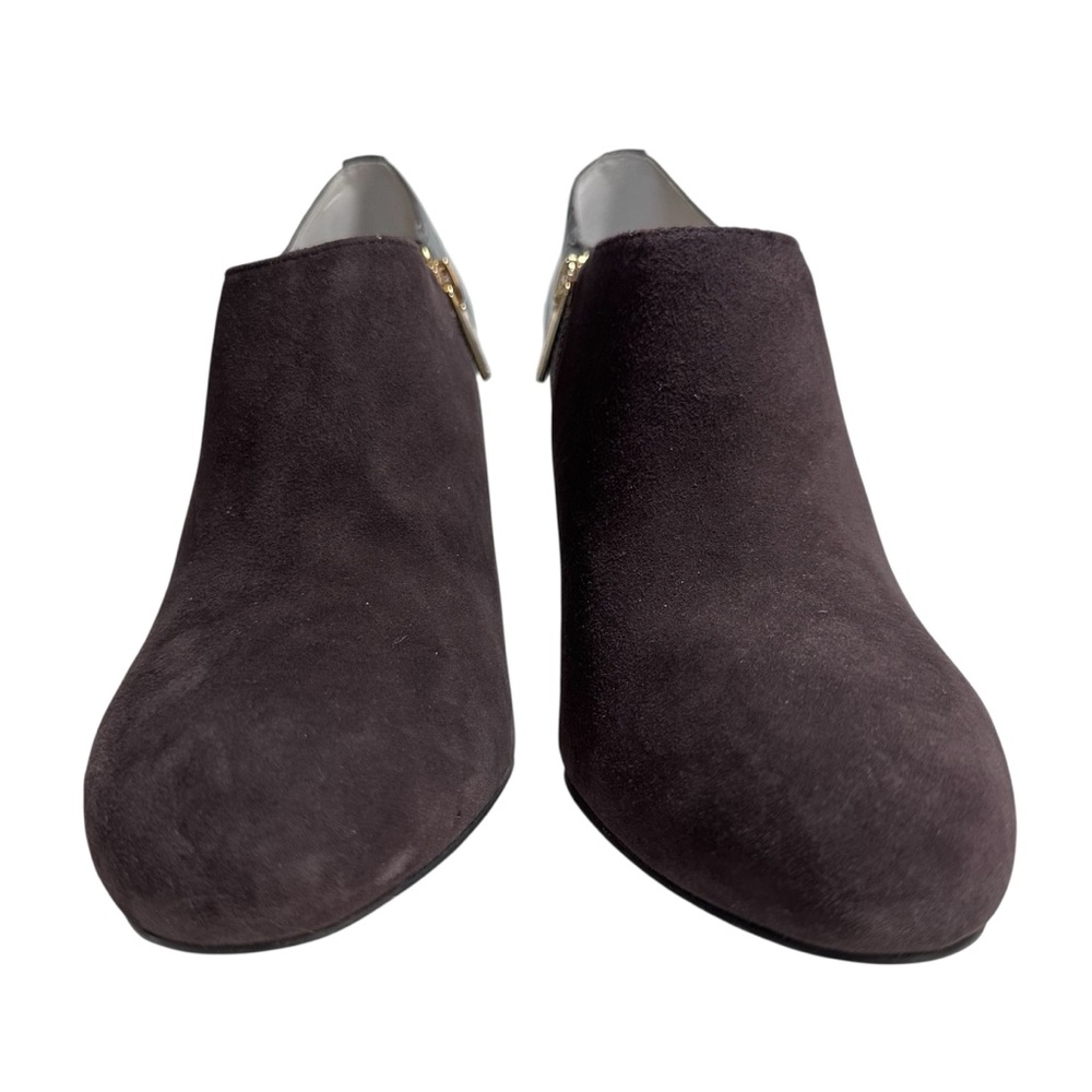 MICHAEL Michael Kors Sammy Brown Suede Heeled Ankle Boots size 11 - Picture 7 of 13